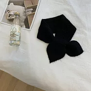 O-ni O-ni法式針織仿羊絨保暖圍脖/圍巾(C-1230) 黑色