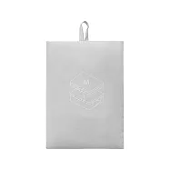 【MUJI 無印良品】再生尼龍可壓縮收納袋 /M.白灰