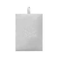 【MUJI 無印良品】再生尼龍可壓縮收納袋 /L.白灰