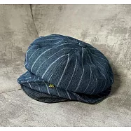 layoo 來喲│【雙層帽簷報童帽】-文青必備的貝雷帽/可折疊收納方便攜帶/純棉麻透氣 藍天條紋