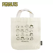 【日本正版授權】史努比 輕便 手提袋 帆布手提袋/多功能手提袋 露西/糊塗塌客/奧拉夫/查理布朗/Snoopy/PEANUTS - A款