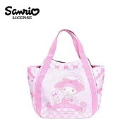 【日本正版授權】三麗鷗 x MANUFATTO 氣球手提包 尼龍手提包/便當袋/午餐袋/外出提袋 - 美樂蒂