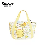 【日本正版授權】三麗鷗 x MANUFATTO 氣球手提包 尼龍手提包/便當袋/午餐袋/外出提袋 - 布丁狗