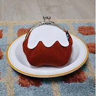 偷偷喊我| 富士山桃子口金包 - 焦糖棕