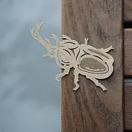 麥麥動物園-獨角仙(紙書籤) 3件/組 棕色