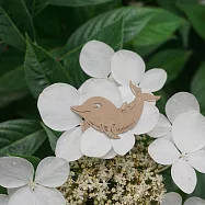 麥麥動物園-瓶鼻海豚(紙書籤) 3件/組 棕色