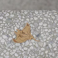 麥麥動物園-鬼蝠魟(紙書籤) 3件/組 棕色