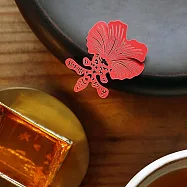 麥麥植物園-文心蘭(紙書籤) 3件/組 紅色