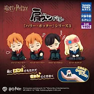 【日本正版授權】全套4款 哈利波特 倚肩睡眠公仔 P3 扭蛋/轉蛋 靠肩睡眠/睡眠公仔 喬治/弗雷/Harry Potter 084089