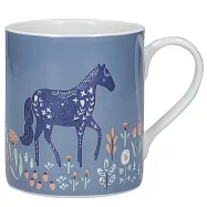 《KitchenCraft》骨瓷馬克杯 | 水杯 茶杯 咖啡杯 - 花園馬300ml