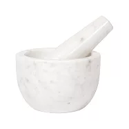 《danica》加拿大 研磨缽 磨藥機 搗泥器 杵臼 搗缽 | 大理石磨搗組(雲白)