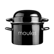 《ibili》雙耳琺瑯湯鍋2件(曜石黑) | 醬汁鍋 煮醬鍋 牛奶鍋