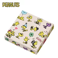 【日本正版授權】史努比 盒裝便條紙 日本製 1種圖樣 便條紙/收納盒 糊塗塌客/Snoopy/PEANUTS - 黃色款