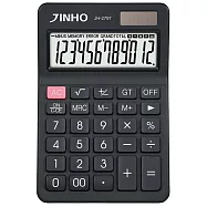 國家考試 專用計算機 台灣品牌 京禾JINHO 鑽石紋面板 小香風 歐風質感 太陽能 雙電源 JH-2797 質感黑