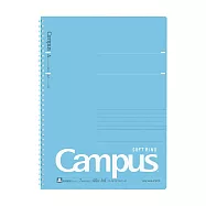KOKUYO Campus軟線圈點線筆記本A4- 淺藍