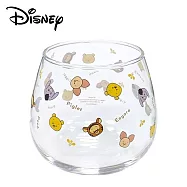【日本正版授權】小熊維尼 不倒翁杯 日本製 玻璃杯/透明水杯/搖曳杯 跳跳虎/小豬/屹耳