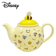 【日本正版授權】小熊維尼 陶瓷 茶壺 500ml 附濾網 濾茶壺/造型茶壺 維尼/Winnie