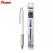 (1筆1芯)PENTEL 按壓式輕滑鋼珠筆 0.8黑