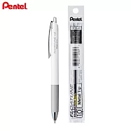 (1筆1芯)PENTEL 按壓式輕滑鋼珠筆 1.0黑