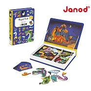 【法國Janod】磁鐵遊戲書-噴火龍