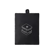 【MUJI 無印良品】再生尼龍可壓縮收納袋 /M.黑