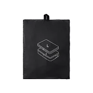 【MUJI 無印良品】再生尼龍可壓縮收納袋 /L.黑