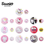 【日本正版授權】隨機1款 凱蒂貓 50周年紀念徽章 B系列 2入組 日本製 別針/胸章 Hello Kitty