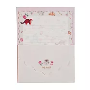【日本Mark’s】PAUL & JOE 蕾絲波浪裁邊信封紙組 ‧ 午茶派對