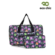 【英國ECO CHIC】時尚大旅行包(可折疊收納) 貓頭鷹