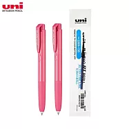 (限量2筆1芯送1)UNI UMN-155NC 自動鋼珠筆 0.38 茜空
