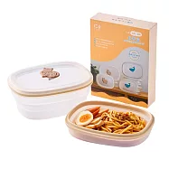 【仁舟淨塑】石虎鯨魚矽密保鮮盒1200ml(保鮮盒/環保餐盒/矽膠餐盒/便當盒) 石虎矽密盒