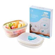 【仁舟淨塑】石虎鯨魚矽密保鮮盒600ml(保鮮盒/環保餐盒/矽膠餐盒/便當盒) 鯨魚矽密盒