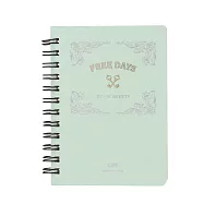 LIFE FREE DAYS B7 方眼筆記本 綠