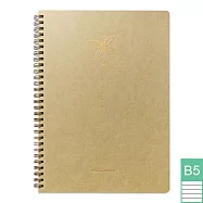 【DATA MATE 環保筆記本】DM-411 新生命2.0系列 B5尺寸 橫格頁 雙線圈左開本- 棕色