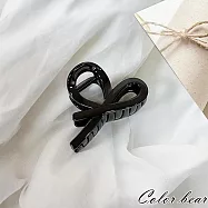 【卡樂熊】晶韌系列.微透光半結造型抓夾/髮夾(四色)- 亮黑色