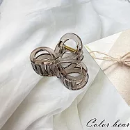 【卡樂熊】晶韌系列.微透光無限造型抓夾/髮夾(五色)- 透亮灰