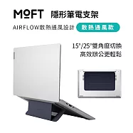 美國 MOFT Airflow散熱隱形筆電支架 適用11.5-16吋筆電 三色可選 MOVAS™材質 海峽藍