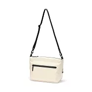 【MUJI 無印良品】耐水性棉熱熔接肩背包 原色