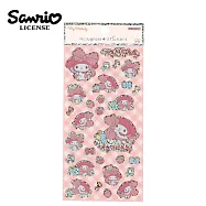 【日本正版授權】三麗鷗 雷射貼紙 手帳貼/裝飾貼紙 - 美樂蒂