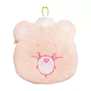 【日本正版授權】Care Bears 絨毛造型 收納包/化妝包/小物收納 - 熱愛熊