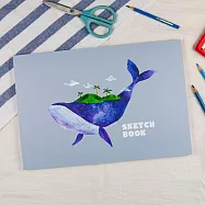 【conifer綠的事務】柔伊插畫Ⅳ 8K插畫系列繪圖本 鯨之綠洲