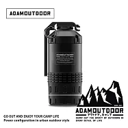 ADAMOUTDOOR|戰術手雷隨身電動刮鬍刀 曜石黑