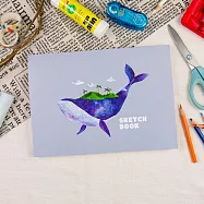 【conifer綠的事務】柔伊插畫Ⅳ 16K插畫系列繪圖本 鯨之綠洲