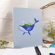 【conifer綠的事務】柔伊插畫Ⅳ 25K插畫系列孔夾 ★20孔孔夾★含內頁 鯨之綠洲