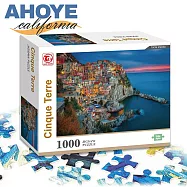 【AHOYE】高質感1000片拼圖 義大利五漁村 (桌遊 益智遊戲 親子遊戲 玩具)