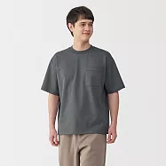 【MUJI 無印良品】男涼感寬版T恤 M 灰白