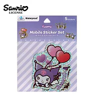 【日本正版授權】三麗鷗 防潑水 貼紙包 手機貼紙/平板貼紙/雷射貼紙 - 酷洛米