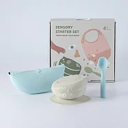 Miniware 鉑金五感碗啟蒙禮盒 燕麥牛奶 燕麥牛奶