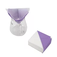 V42複層專利咖啡濾紙(80入*2)+矽膠濾杯*1 紫色