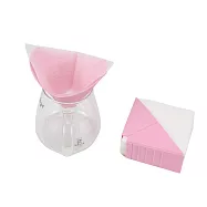 V42複層專利咖啡濾紙(80入*2)+矽膠濾杯*1 粉紅色